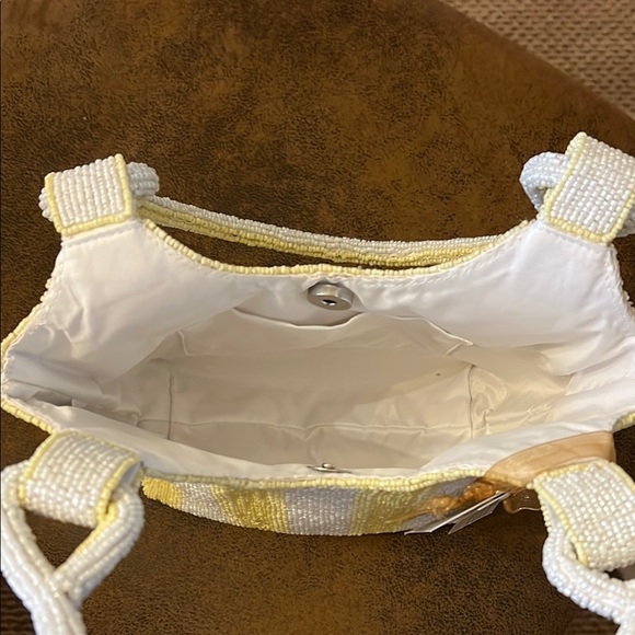 Made In India | Stripped Beaded Shoulder Bag - Picture 7 of 8